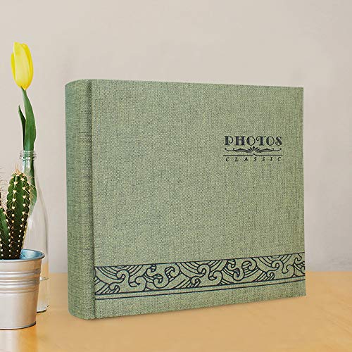 Álbum De Fotos Enchufable, Cubierta De Lino De Gran Capacidad, Cubierta De Marco De Tela, álbum De Fotos Multicolor, Tarjetas De Inserción Creativas Retro, álbum De Fotos De Almacenamiento (verde) Álbum De Fotos Enchufable, Cubierta De Lino De Gran Capacidad, Cubierta De Marco De Tela, álbum De Fotos Multicolor, Tarjetas De Inserción Creativas Retro, álbum De Fotos De Almacenamiento (verde)
