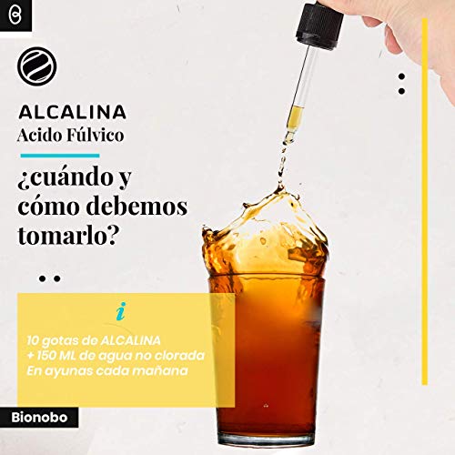 ALCALINA® Ácido Fúlvico 15ml | Detox - Nutrición Celular | Multi-mineral, Multi-vitaminas | Ayuda tiroides, Candidiasis, Fatiga Crónica, Elimina Metales Pesados |