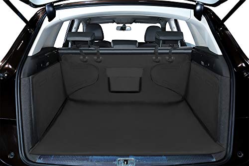 Alfheim Funda para Maletero de Coche para Perros - Protector de asiento antideslizante impermeable para mascotas - Viaje lavable duradero de la cubierta de la bota universal para el camión/SUV (Negro)