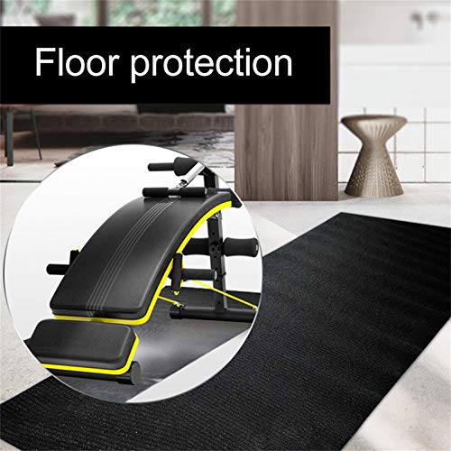 Alfombra de cinta de correr para gimnasio, de alta densidad, para equipos de fitness, suelos de madera dura y protección de alfombras, alfombrillas para suelos