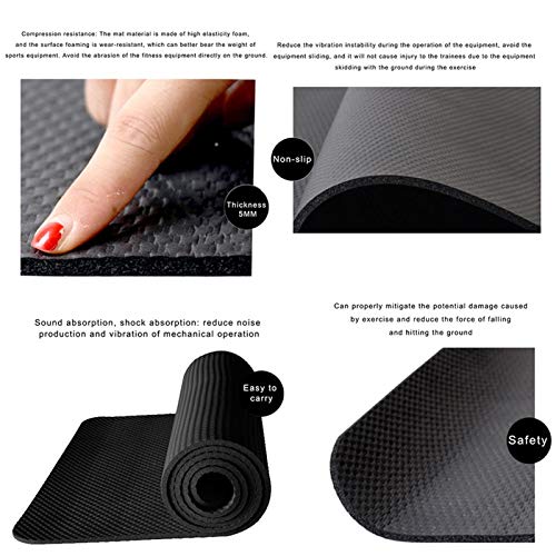 Alfombra de cinta de correr para gimnasio, de alta densidad, para equipos de fitness, suelos de madera dura y protección de alfombras, alfombrillas para suelos Alfombra de cinta de correr para gimnasio, de alta densidad, para equipos de fitness, suelos de madera dura y protección de alfombras, alfombrillas para suelos
