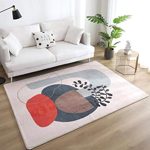 Alfombra De Piso De Estudio De Balcón Rectangular De Color Sólido Simple Moderno Europeo Sofá Absorbente Antideslizante Estera De Mesa De Café Sala De Estar Dormitorio Casa De Familia Alfombra