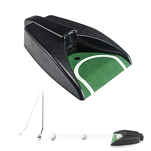 Alfombra Golf, Entrenador de Putting de Golf, Interior Práctica de Golf Portátil Putter, Mini Putter de Golf Entrenador de Alfombras Práctica, Juego y Regalo para el Hogar