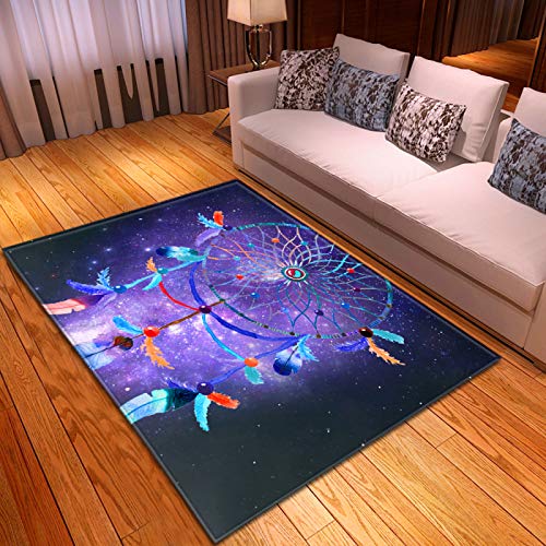 Alfombra Gruesa Antideslizante De Doble Capa Adecuado Para Almohadillas Grandes Para Los Pies En La Sala De Estar, El Baño Y El Dormitorio Alfombrilla De Puerta Con Patrón De Campanilla De Viento