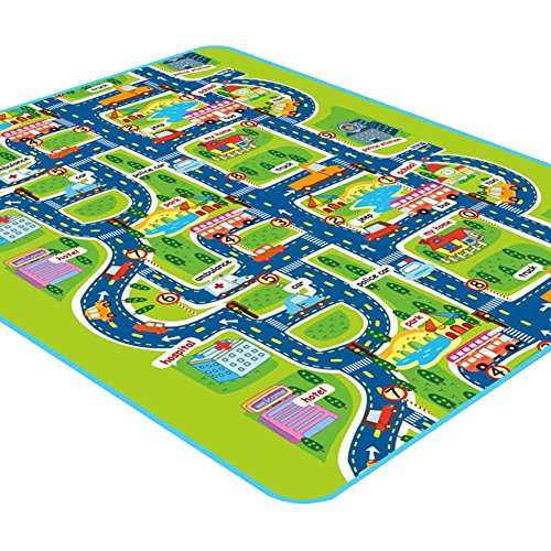 Alfombra infantil Juego Alfombra, ideal para jugar con coches y juguetes Jugar, aprender y divertirse, niños pädago Estratégica vial de Juego (, para dormitorio parte habitaciones parte Safe Area