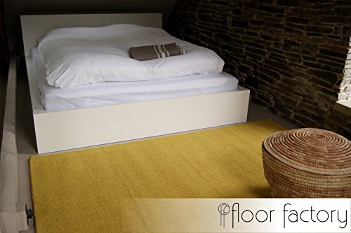Alfombra Moderna de Lana Loft Mustard Amarillo Mostaza 80x150cm - 100% Lana en Colores Luminosos y Modernos Alfombra Moderna de Lana Loft Mustard Amarillo Mostaza 80x150cm - 100% Lana en Colores Luminosos y Modernos