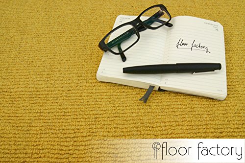 Alfombra Moderna de Lana Loft Mustard Amarillo Mostaza 80x150cm - 100% Lana en Colores Luminosos y Modernos