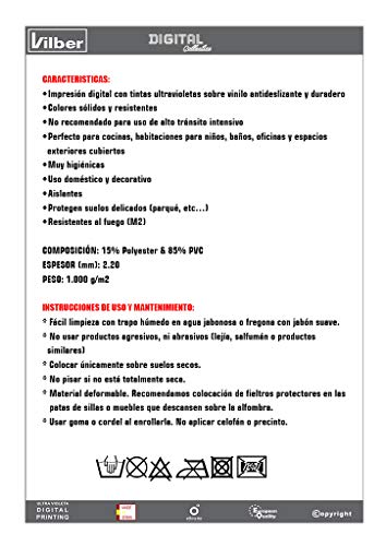 Alfombra vinilo LISBOA.2638 DU 05 40X78 CM Alfombra vinilo LISBOA.2638 DU 05 40X78 CM