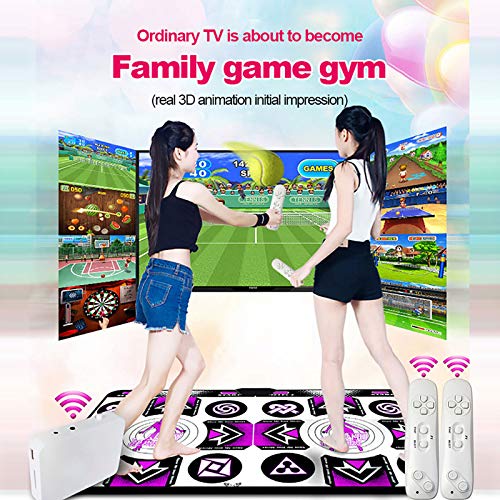 Alfombrilla de Baile para niños y Adultos,Regalos de cumpleaños para niños,Alfombra de Juego Musical somatosensorial,Manta de Bailarina,máquina de Baile inalámbrica, PC de TV,Juego de Doble Uso Alfombrilla de Baile para niños y Adultos,Regalos de cumpleaños para niños,Alfombra de Juego Musical somatosensorial,Manta de Bailarina,máquina de Baile inalámbrica, PC de TV,Juego de Doble Uso