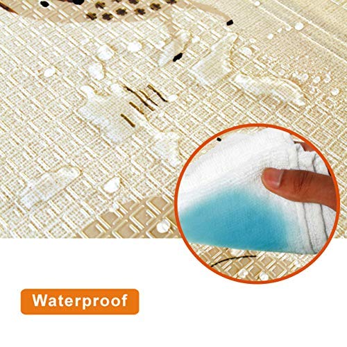Alfombrilla de juegos para bebé, plegable, antideslizante, extragrande, reversible, impermeable, portátil, de doble cara, para niños pequeños y bebés Alfombrilla de juegos para bebé, plegable, antideslizante, extragrande, reversible, impermeable, portátil, de doble cara, para niños pequeños y bebés