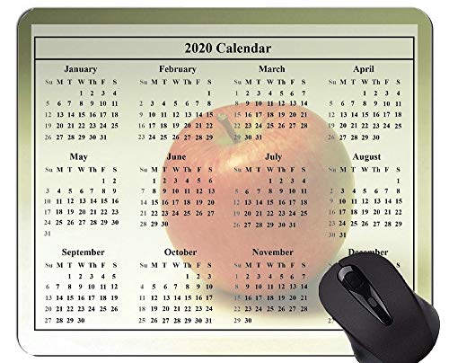 Alfombrillas de ratón Galaxy Calendar 2020 Personalizadas, Alfombrilla de ratón de Oficina temática de Fondo de Frutas