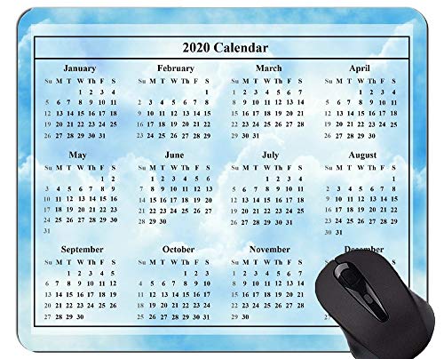 Alfombrillas de ratón para Calendario 2020 Personalizadas, Alfombrilla de ratón de Oficina con temática de Cielo Hermoso