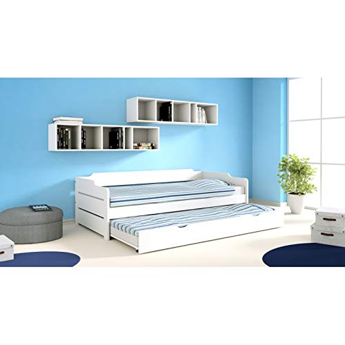 Alfred & Compagnie Arthur - Cama nido (90 x 200 cm), color blanco Alfred & Compagnie Arthur - Cama nido (90 x 200 cm), color blanco