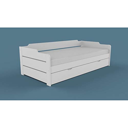 Alfred & Compagnie Arthur - Cama nido (90 x 200 cm), color blanco Alfred & Compagnie Arthur - Cama nido (90 x 200 cm), color blanco