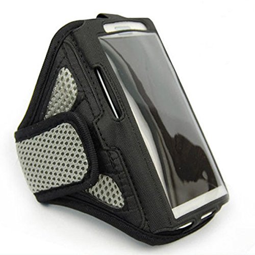 Alftek Teléfono de pulsera, el maletín Caso de fitness de ciclismo brazo de soporte de cinta para iPhone 6 Plus Samsungs de galaxia S6 Ejecución, gris
