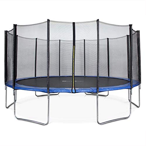 Alice's Garden - Cama elastica, Trampolin de 245 cm, aguanta hasta 150 kg (estructura reforzada). Incluye: red de protección- PLUTON