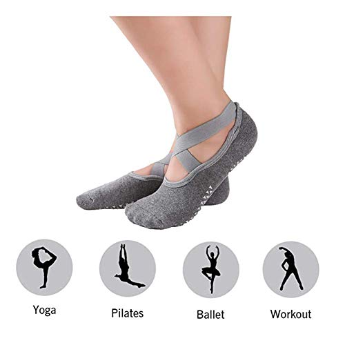 Alitopo Yoga para Mujeres Full Toe Colchoneta Deporte Accesorios Yoga, Calcetín para Ballet, Barra Fitness, Danza, Calcetines Antideslizantes (2 Pares) Alitopo Yoga para Mujeres Full Toe Colchoneta Deporte Accesorios Yoga, Calcetín para Ballet, Barra Fitness, Danza, Calcetines Antideslizantes (2 Pares)