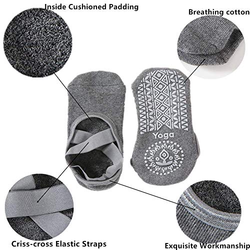 Alitopo Yoga para Mujeres Full Toe Colchoneta Deporte Accesorios Yoga, Calcetín para Ballet, Barra Fitness, Danza, Calcetines Antideslizantes (2 Pares) Alitopo Yoga para Mujeres Full Toe Colchoneta Deporte Accesorios Yoga, Calcetín para Ballet, Barra Fitness, Danza, Calcetines Antideslizantes (2 Pares)