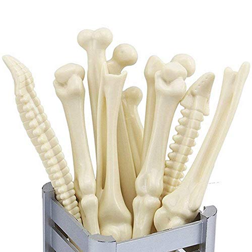 Allbusky Novelty Bone Forma Bolígrafo Bolígrafos 0,7 mm Para Médicos Enfermeras Médicos Regalo Escuela Oficina Papelería (Bone White Set of 5)