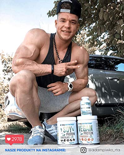 ALLNUTRITION La proteína vegana está basada en el aislamiento de proteína de soja y proteínas de otras 6 plantas que constituyen el 75% de la proteína pura en cada porción. ALLNUTRITION La proteína vegana está basada en el aislamiento de proteína de soja y proteínas de otras 6 plantas que constituyen el 75% de la proteína pura en cada porción.
