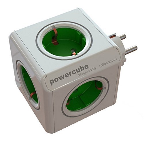 Allocacoc 1100GN/DEORPC Power Cube Original, 16 W, Verde Allocacoc 1100GN/DEORPC Power Cube Original, 16 W, Verde