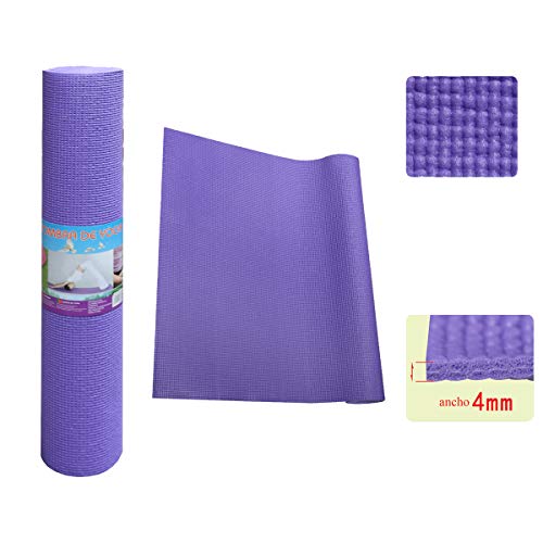 ALLPER Esterilla para Yoga Universal, Multiusos de Alta Densidad, Antideslizante, TAMAÑO: 173 x 61 x 0,4 cm. Color Morado. ALLPER Esterilla para Yoga Universal, Multiusos de Alta Densidad, Antideslizante, TAMAÑO: 173 x 61 x 0,4 cm. Color Morado.