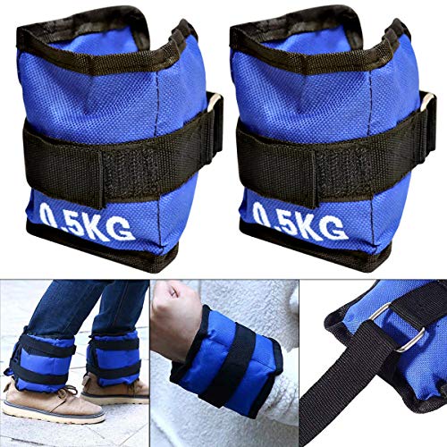 ALLPER Pack de 2 Pesas de 0,5 Kilos. para Tobillos y/o muñecas, TAMAÑO: 24 x 10 cm. para Correr, Gimnasio, Footing. Correas Ajustables, Transpirable. Máxima Comodidad. ALLPER Pack de 2 Pesas de 0,5 Kilos. para Tobillos y/o muñecas, TAMAÑO: 24 x 10 cm. para Correr, Gimnasio, Footing. Correas Ajustables, Transpirable. Máxima Comodidad.