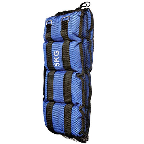 ALLPER Pack de 2 Pesas de 5 Kilos. para Tobillos y/o muñecas, TAMAÑO: 40 x 16. para Correr, Gimnasio, Footing. Correas Ajustables, Transpirable. Máxima Comodidad. ALLPER Pack de 2 Pesas de 5 Kilos. para Tobillos y/o muñecas, TAMAÑO: 40 x 16. para Correr, Gimnasio, Footing. Correas Ajustables, Transpirable. Máxima Comodidad.