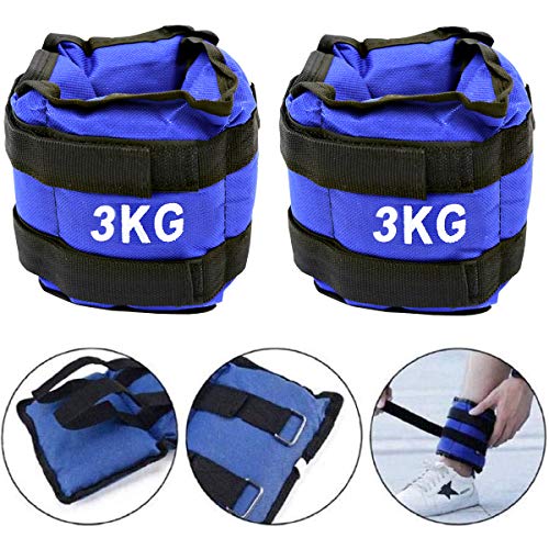 ALLPERCOM Pack de 2 Pesas de 3 KGs (1,5 kgs Cada UNA). para Tobillos y/o muñecas, TAMAĂO: 36 x 10. para Correr, Gimnasio, Footing. Correas Ajustables, Transpirable. MĂĄxima Comodidad. ALLPERCOM Pack de 2 Pesas de 3 KGs (1,5 kgs Cada UNA). para Tobillos y/o muñecas, TAMAĂO: 36 x 10. para Correr, Gimnasio, Footing. Correas Ajustables, Transpirable. MĂĄxima Comodidad.