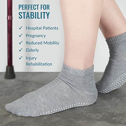 AllThingsAccessory® 3 x Pairs Non Slip Yoga Pilates Socks Martial Arts Fitness Dance Barre. Anti-Slip/Non-Slip,Full Toe Ankle Fall Prevention Grip Socks EU40/45 Black