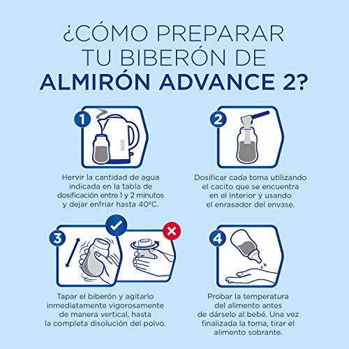 Almirón Advance 2, Leche de Continuación en Polvo para Bebé, a partir de 6 Meses, 1.2kg Almirón Advance 2, Leche de Continuación en Polvo para Bebé, a partir de 6 Meses, 1.2kg
