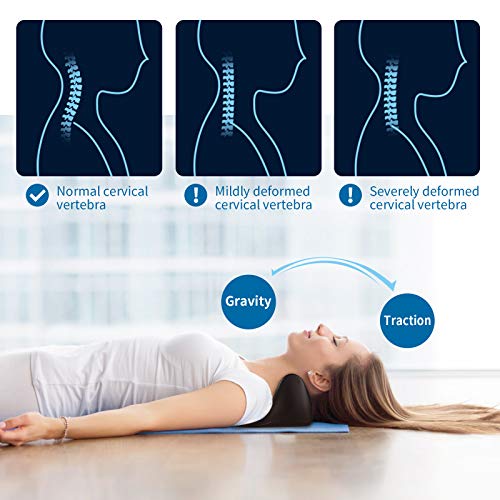 Almohada Cervical viaje Misiki Almohada de viaje Cuello y Hombros Dispositivo Cervical Almohada tracción del Cuello Para Cojín de Masaje Para Cuello, Hombro la Gestión de Alivio del Dolor y la Alineac Almohada Cervical viaje Misiki Almohada de viaje Cuello y Hombros Dispositivo Cervical Almohada tracción del Cuello Para Cojín de Masaje Para Cuello, Hombro la Gestión de Alivio del Dolor y la Alineac