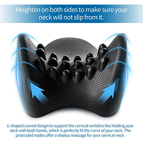 Almohada Cervical viaje Misiki Almohada de viaje Cuello y Hombros Dispositivo Cervical Almohada tracción del Cuello Para Cojín de Masaje Para Cuello, Hombro la Gestión de Alivio del Dolor y la Alineac Almohada Cervical viaje Misiki Almohada de viaje Cuello y Hombros Dispositivo Cervical Almohada tracción del Cuello Para Cojín de Masaje Para Cuello, Hombro la Gestión de Alivio del Dolor y la Alineac