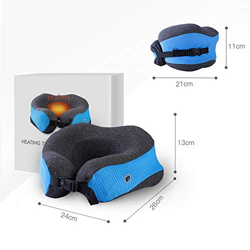 Almohada De Viaje, Cuello De Fisioterapia con Calefacción, Almohada En Forma De U De Espuma De Memoria, Almohada De Avión, Funda De Almohada Extraíble(24 X 26 X 13 Cm) Almohada De Viaje, Cuello De Fisioterapia con Calefacción, Almohada En Forma De U De Espuma De Memoria, Almohada De Avión, Funda De Almohada Extraíble(24 X 26 X 13 Cm)