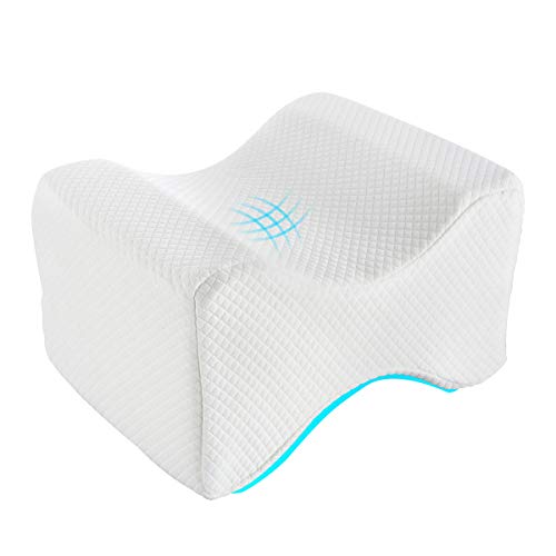 Almohada Ortopédica para Pierna y Rodilla, Almohadas de Espuma con Memoria de Contorno para Piernas, Almohada de cuña de Rodilla, cojín ergonómico para Almohadilla, Almohadilla para Dormir de Lado