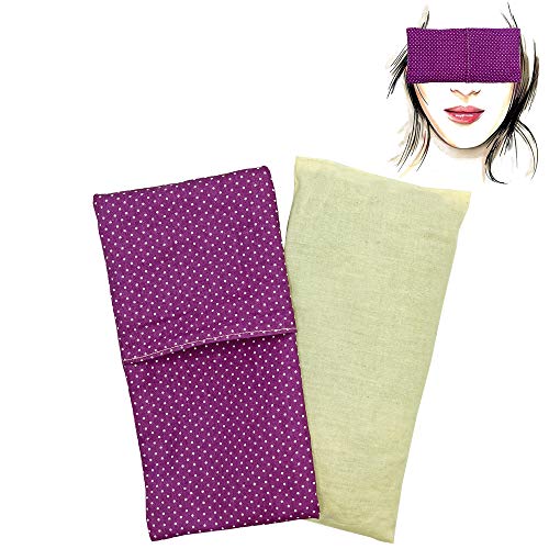Almohada para los ojos"Lila" (1 relleno y 1 fundas lavables) | Semillas de Lavanda y semillas de arroz | Yoga, Meditación, Relajación, descanso de ojos. Almohada para los ojos"Lila" (1 relleno y 1 fundas lavables) | Semillas de Lavanda y semillas de arroz | Yoga, Meditación, Relajación, descanso de ojos.