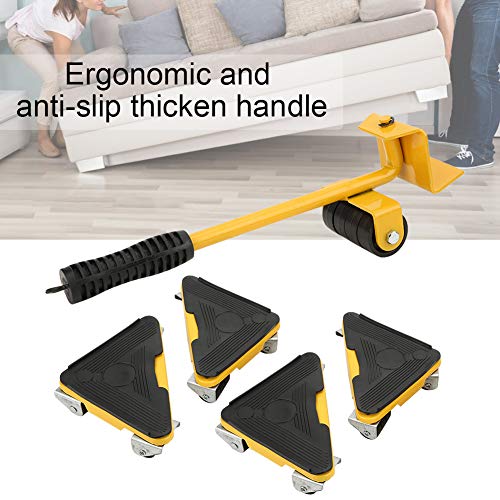 Almohadillas Móviles para Muebles 5 Piezas Mover Muebles y Kit Elevador Retirable Portátil Tarea Pesada Herramienta para Mover Muebles Casa Desplazador Universal de Transporte de Ruedas Almohadillas Móviles para Muebles 5 Piezas Mover Muebles y Kit Elevador Retirable Portátil Tarea Pesada Herramienta para Mover Muebles Casa Desplazador Universal de Transporte de Ruedas