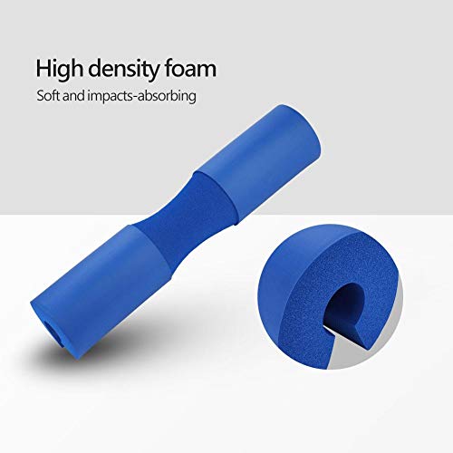 Alomejor Barbell Squat Pad Cuello Hombro Protector Protector Levantamiento de Pesas Barbell Soporte Pad para Squats(Blue)