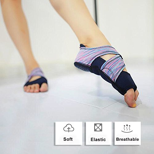 Alomejor Calzado de Yoga y Calcetines de Yoga para Mujeres adecuados para fintess, Gimnasia, Correr, Hacer Ejercicio, Zapatos Antideslizantes de Deporte sin pies Pilates(L（39-40）)