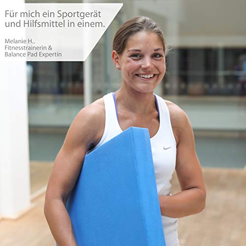 ALPHAPACE Almohadilla de equilibrio + póster de ejercicios incluido - Innovadora colchoneta de equilibrio para un entrenamiento óptimo de todo el cuerpo - Para aumentar el equilibrio y la coordinación ALPHAPACE Almohadilla de equilibrio + póster de ejercicios incluido - Innovadora colchoneta de equilibrio para un entrenamiento óptimo de todo el cuerpo - Para aumentar el equilibrio y la coordinación