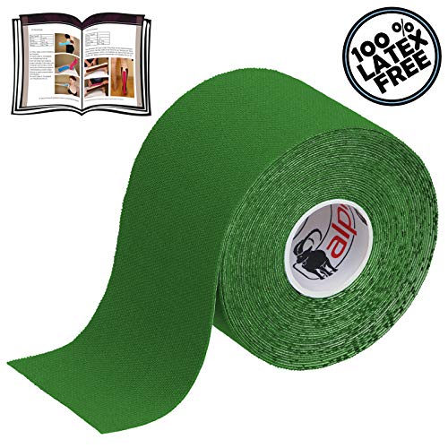 ALPIDEX 5 Rollos Cinta Kinesiología Tape 5 m x 5 cm Cinta Muscular E- Book Ejemplos Aplicación, Color:colores surtido ALPIDEX 5 Rollos Cinta Kinesiología Tape 5 m x 5 cm Cinta Muscular E- Book Ejemplos Aplicación, Color:colores surtido