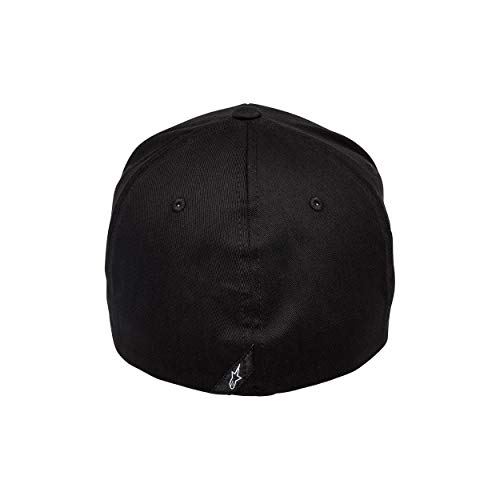 Alpinestar Corp Shift 2 Flexfit Gorra Flexfit Visera Curva Logo Bordado 3D, Hombre, Black/White, S/M