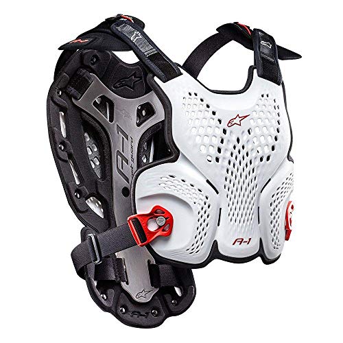 Alpinestars 1494568 Roost Guard, Blanco/Negro/Rojo, M/L Alpinestars 1494568 Roost Guard, Blanco/Negro/Rojo, M/L