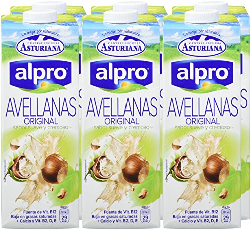 Alpro Central Lechera Asturiana Bebida de Avellana - Paquete de 8 x 1000 ml - Total: 8000 ml