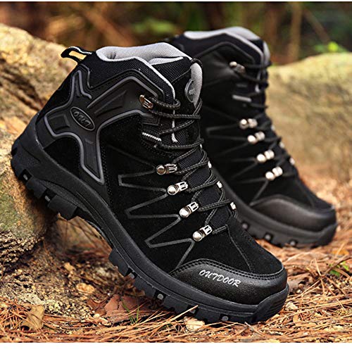 Alta Ayuda Botas De Montaña De Senderismo Suela De Goma para Hombre Enviar Calcetines Negro 40 EU Alta Ayuda Botas De Montaña De Senderismo Suela De Goma para Hombre Enviar Calcetines Negro 40 EU