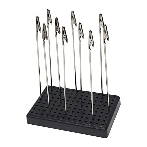 Alta calidad 10 piezas de pinzas de cocodrilo con soporte de base para aerógrafo modelo de hobby repuestos modelos ensamblar Alta calidad 10 piezas de pinzas de cocodrilo con soporte de base para aerógrafo modelo de hobby repuestos modelos ensamblar