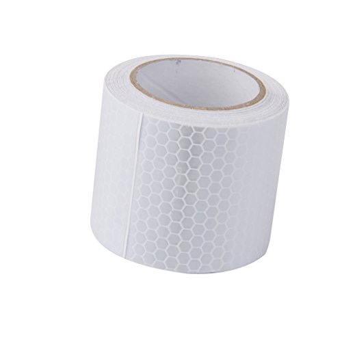 Alta Intensidad Blanco Pegatina Cinta Reflectante Autoadhesivo 5cm De Vinilo * 3m Alta Intensidad Blanco Pegatina Cinta Reflectante Autoadhesivo 5cm De Vinilo * 3m
