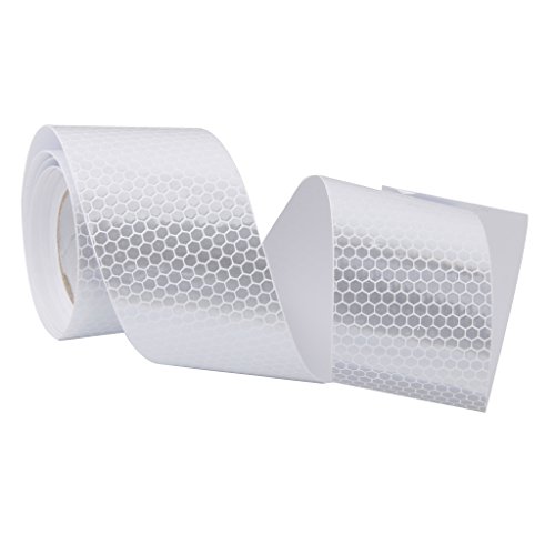 Alta Intensidad Blanco Pegatina Cinta Reflectante Autoadhesivo 5cm De Vinilo * 3m Alta Intensidad Blanco Pegatina Cinta Reflectante Autoadhesivo 5cm De Vinilo * 3m
