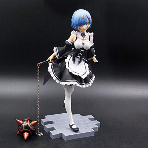 ALTcompluser Figura de acción Anime Re Zero Rem de PVC, figura de acción, figura coleccionable, juguete decorativo para habitaciones ALTcompluser Figura de acción Anime Re Zero Rem de PVC, figura de acción, figura coleccionable, juguete decorativo para habitaciones