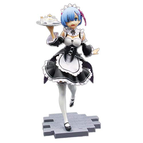 ALTcompluser Figura de acción Anime Re Zero Rem de PVC, figura de acción, figura coleccionable, juguete decorativo para habitaciones ALTcompluser Figura de acción Anime Re Zero Rem de PVC, figura de acción, figura coleccionable, juguete decorativo para habitaciones